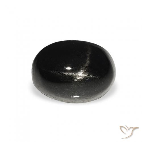 1.72ct Naturale Nero Stella Diopside, Ovale, Opaco