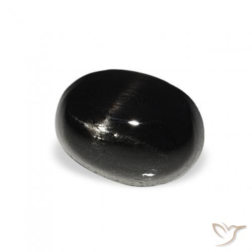 Stella Diopside Nero naturale da 1.72 ct, Ovale, Opaco