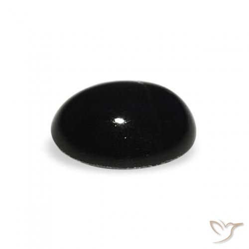 Stella Diopside Nero naturale da 1.34 ct, Ovale, Opaco