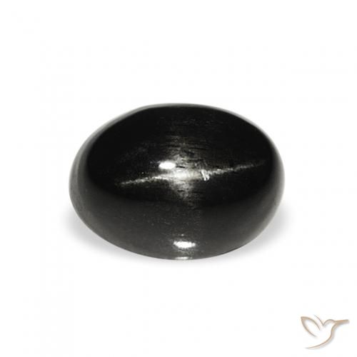 1.62ct Naturale Nero Stella Diopside, Ovale, Opaco