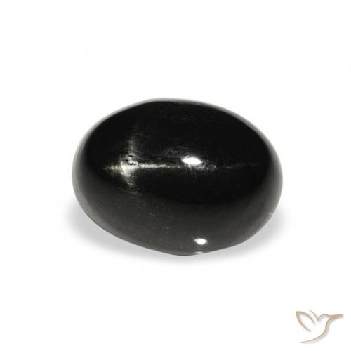 Stella Diopside Nero naturale da 1.62 ct, Ovale, Opaco