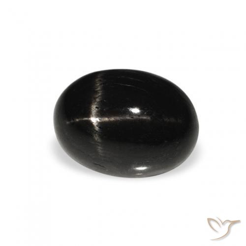 Stella Diopside Nero naturale da 1.33 ct, Ovale, Opaco