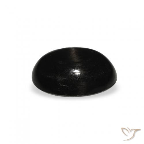 Stella Diopside Nero naturale da 1.33 ct, Ovale, Opaco