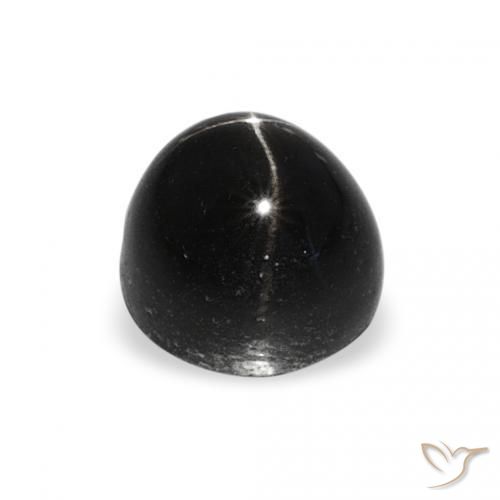 Stella Diopside Nero naturale da 1.78 ct, Rotondo, Opaco
