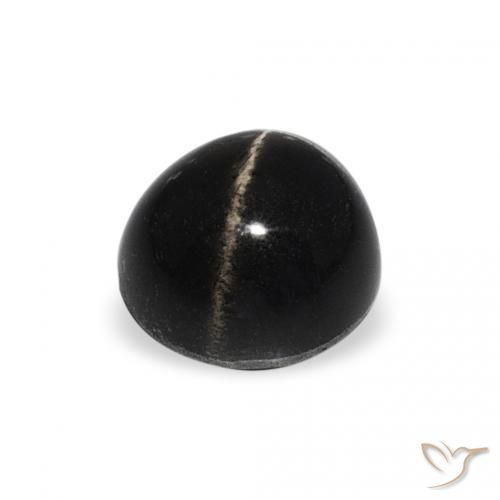 Stella Diopside Nero naturale da 1.49 ct, Rotondo, Opaco
