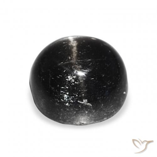 Stella Diopside Nero naturale da 9.06 ct, Rotondo, Opaco