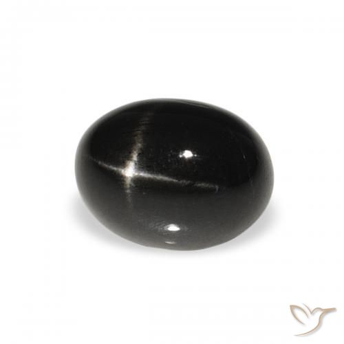 Stella Diopside Nero naturale da 2.11 ct, Ovale, Opaco