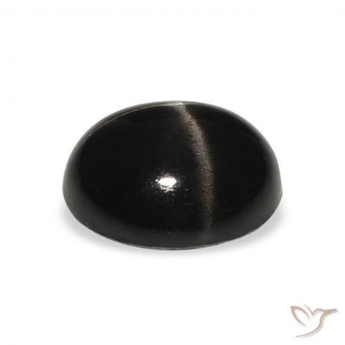 Stella Diopside Nero naturale da 5.80 ct, Ovale, Opaco