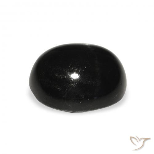 Stella Diopside Nero naturale da 6.19 ct, Ovale, Opaco