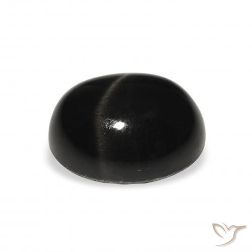 Stella Diopside Nero naturale da 6.62 ct, Ovale, Opaco