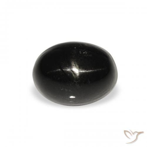 2.28ct Naturale Nero Stella Diopside, Ovale, Opaco