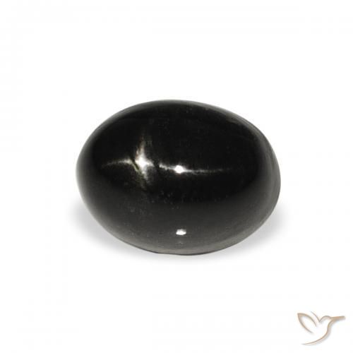 Stella Diopside Nero naturale da 2.28 ct, Ovale, Opaco