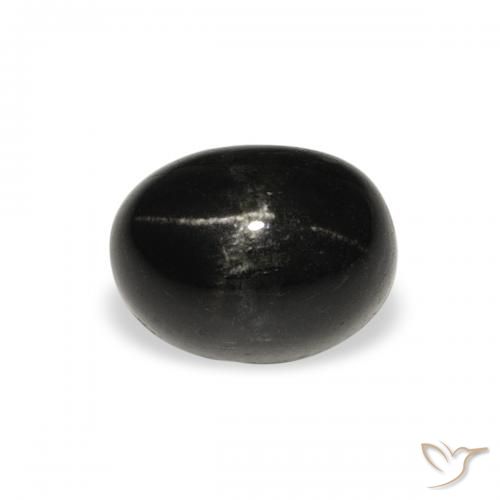 2.45ct Naturale Nero Stella Diopside, Ovale, Opaco
