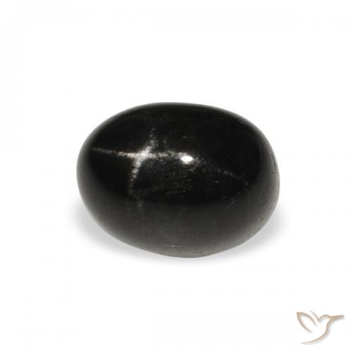 Stella Diopside Nero naturale da 2.45 ct, Ovale, Opaco