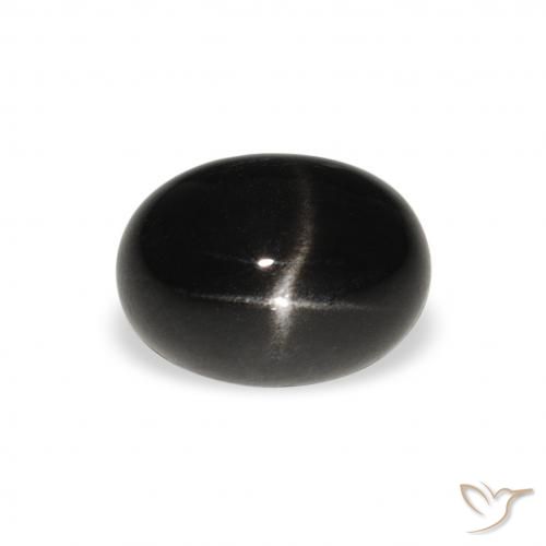 2.61ct Naturale Nero Stella Diopside, Ovale, Opaco