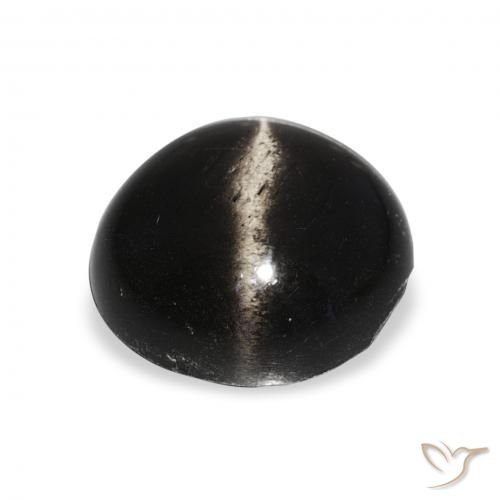 Stella Diopside Nero naturale da 8.06 ct, Rotondo, Opaco