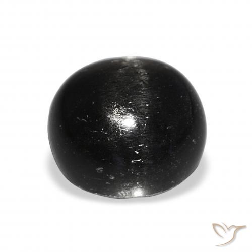 Stella Diopside Nero naturale da 11.09 ct, Rotondo, Opaco