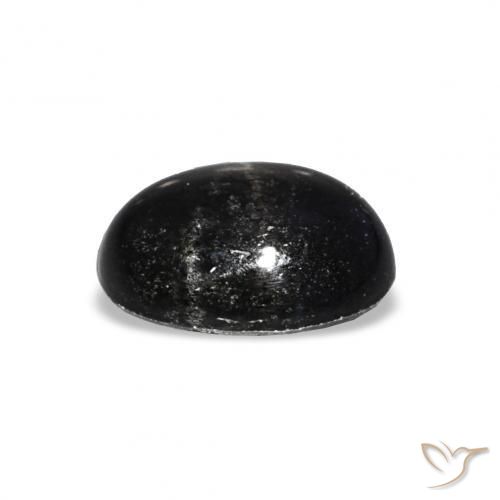 Stella Diopside Nero naturale da 1.56 ct, Ovale, Opaco