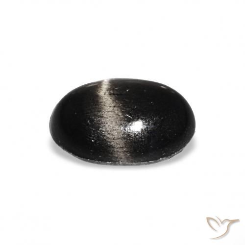 Stella Diopside Nero naturale da 1.55 ct, Ovale, Opaco