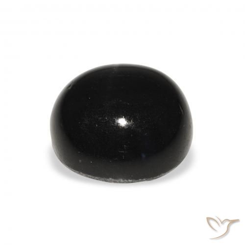 Stella Diopside Nero naturale da 7.54 ct, Rotondo, Opaco