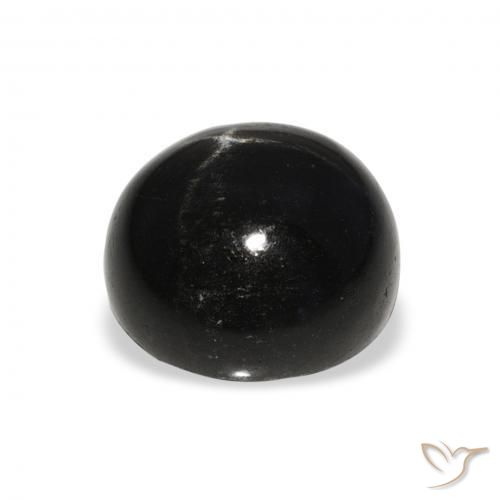 Stella Diopside Nero naturale da 7.94 ct, Rotondo, Opaco