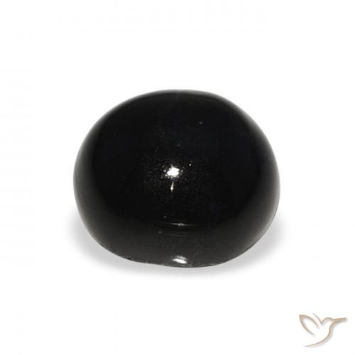 Stella Diopside Nero naturale da 4.27 ct, Rotondo, Opaco