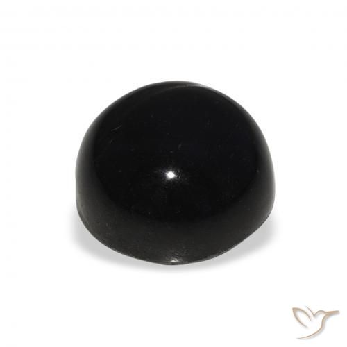 Stella Diopside Nero naturale da 8.09 ct, Rotondo, Opaco