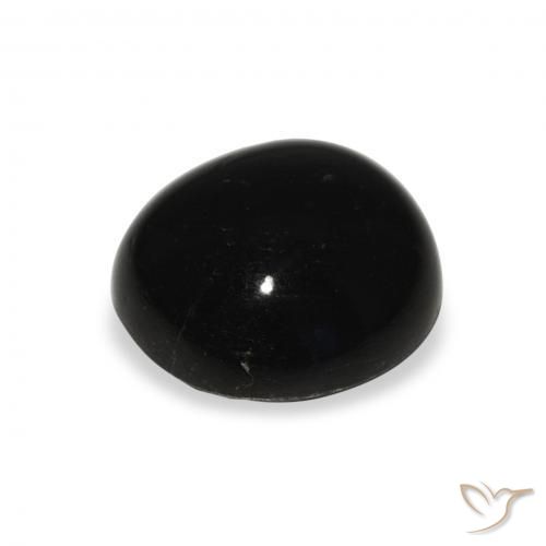 Stella Diopside Nero naturale da 6.00 ct, Rotondo, Opaco