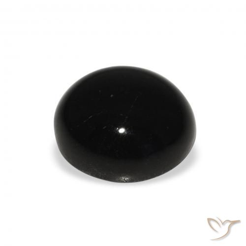 Stella Diopside Nero naturale da 6.07 ct, Rotondo, Opaco