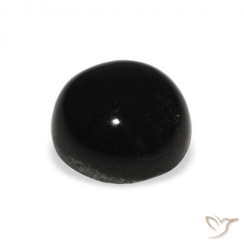 Stella Diopside Nero naturale da 7.07 ct, Rotondo, Opaco