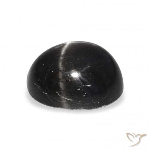 Stella Diopside Nero naturale da 6.78 ct, Ovale, Opaco