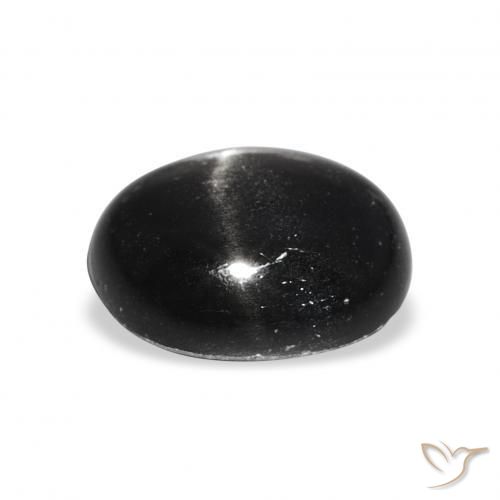 Stella Diopside Nero naturale da 5.49 ct, Ovale, Opaco