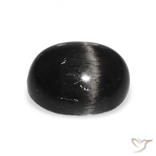 Stella Diopside Nero naturale da 7.15 ct, Ovale, Opaco