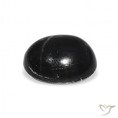 Stella Diopside Nero naturale da 5.74 ct, Ovale, Opaco