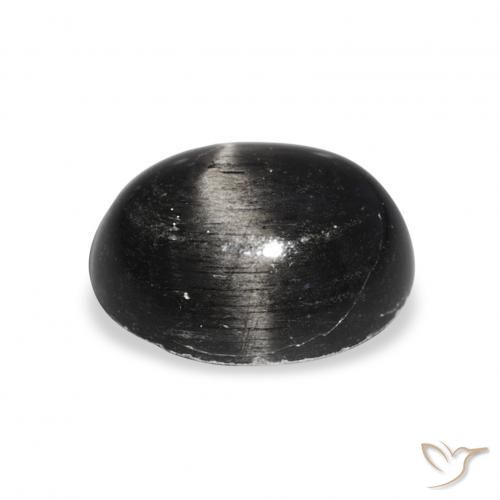 Stella Diopside Nero naturale da 6.01 ct, Ovale, Opaco
