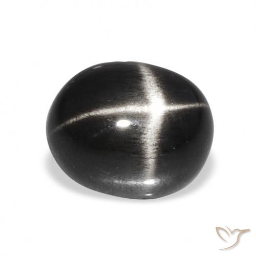 6.78ct Nero Stella Diopside, Ovale, Opaco