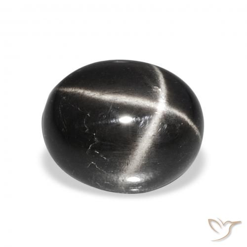 6.35ct Nero Stella Diopside, Ovale, Opaco