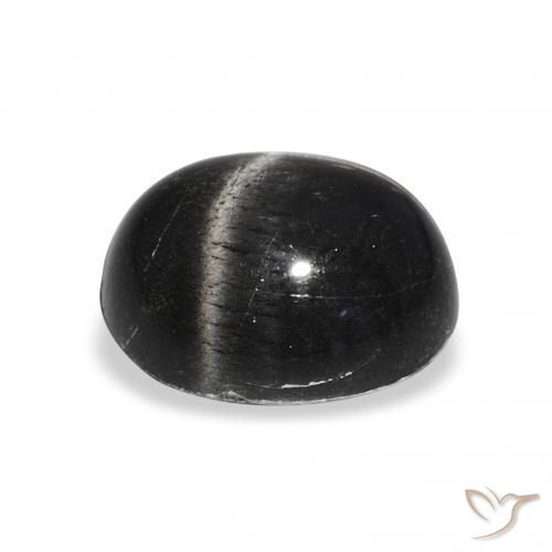 Stella Diopside Nero naturale da 6.58 ct, Ovale, Opaco