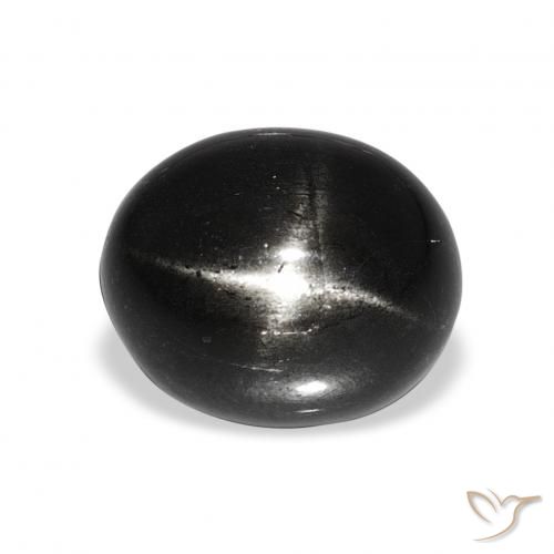 6.48ct Nero Stella Diopside, Ovale, Opaco