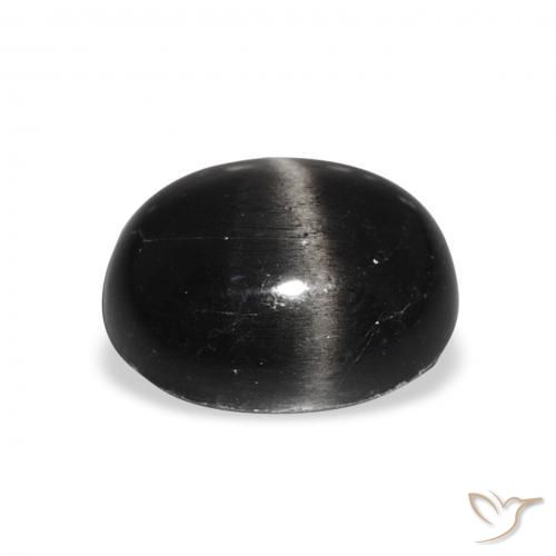 Stella Diopside Nero naturale da 6.11 ct, Ovale, Opaco