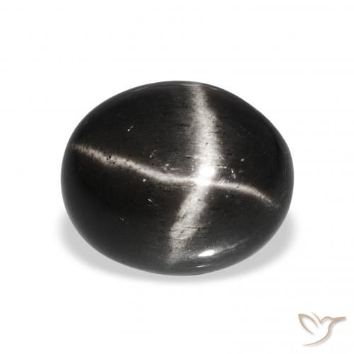 6.66ct Nero Stella Diopside, Ovale, Opaco