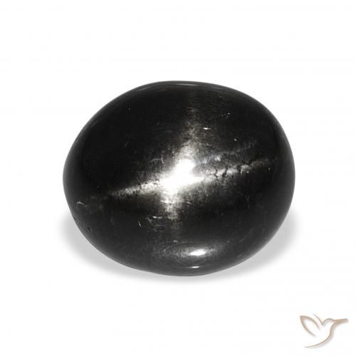 7.74ct Nero Stella Diopside, Ovale, Opaco