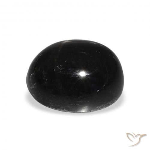 Stella Diopside Nero naturale da 7.74 ct, Ovale, Opaco