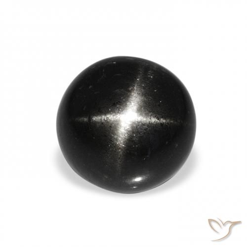4.53ct Nero Stella Diopside, Rotondo, Opaco