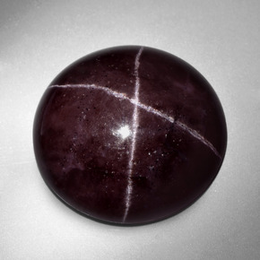Granato stellato naturale rosso da 49,69 ct, taglio rotondo, opaco