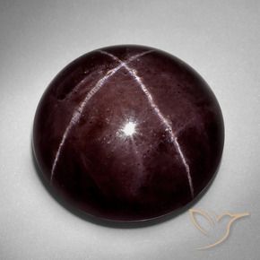 Granato stellato Rosso scuro naturale da 73.16 ct, Rotondo, Opaco