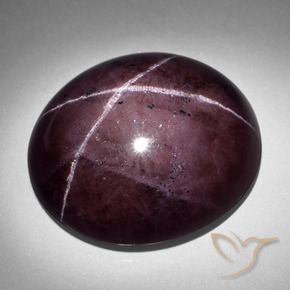 Granato stellato Rosso mogano naturale da 93.06 ct, Ovale, Opaco