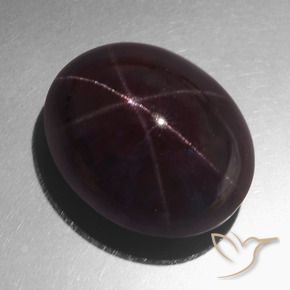 Granato stellato Rosso mogano naturale da 71.96 ct, Ovale, Opaco