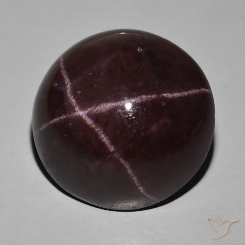 Granato stellato Rosso scuro naturale da 63.29 ct, Ovale, Opaco