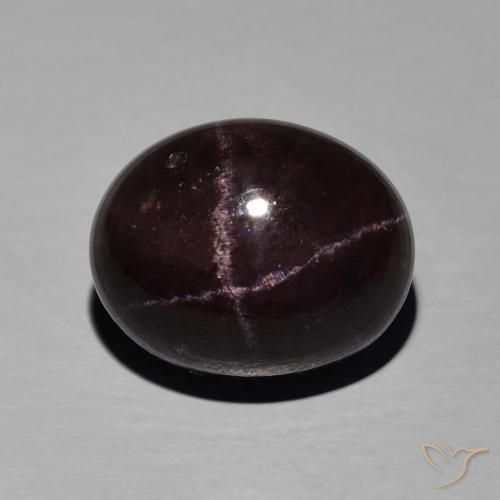 14.23ct Naturale Rosso mogano Granato stellato, Ovale, Opaco